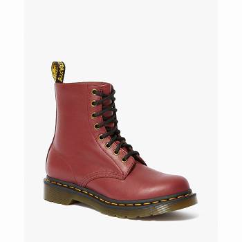 Dr Martens 1460 Pascal Wanama Kožené - Bordove Cizmy Damske, D207SK